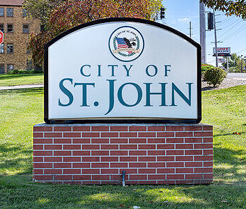 City of St John sign